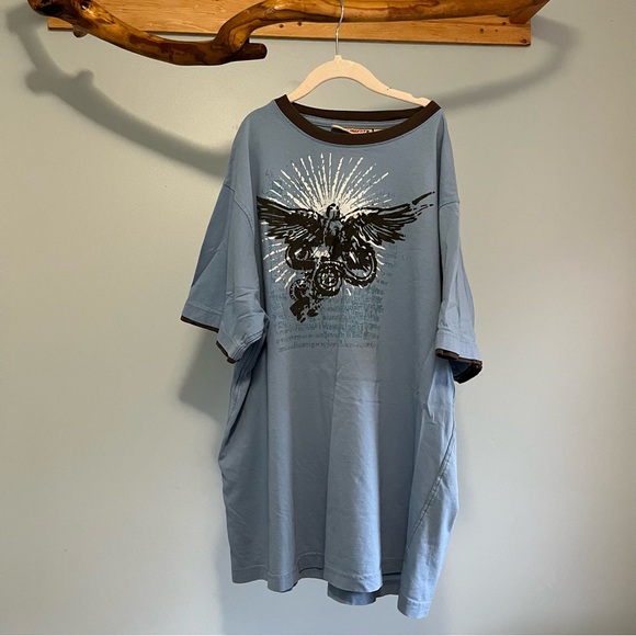 5/$25 Vintage Sargent Pepper Men's T Shirt Blue Y2k 100% Cotton M Medium - Picture 8 of 8